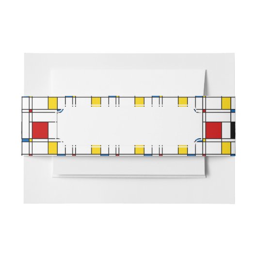 Bandeau De Faire-part Motif de Stijl (Devant Example)