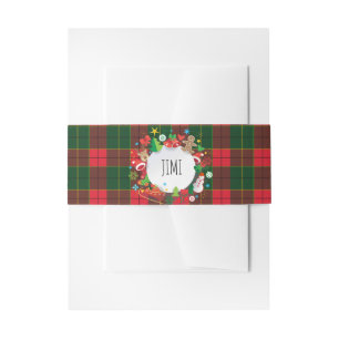 Bandeau De Faire-part Motif de symboles de Noël de vacances d'hiver de