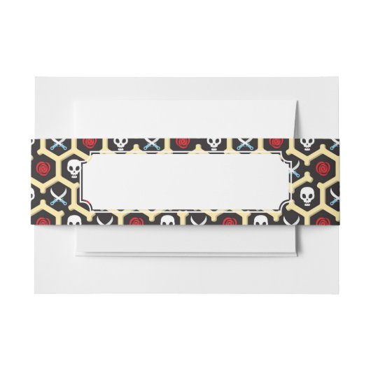 Bandeau De Faire-part Motif de thème de bandit (Devant Example)