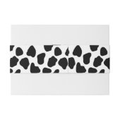 Bandeau De Faire-part Motif de vache (Dos exemple)