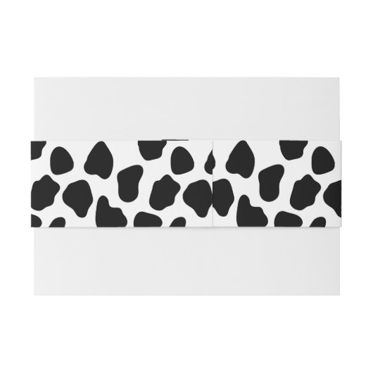 Bandeau De Faire-part Motif de vache (Dos exemple)