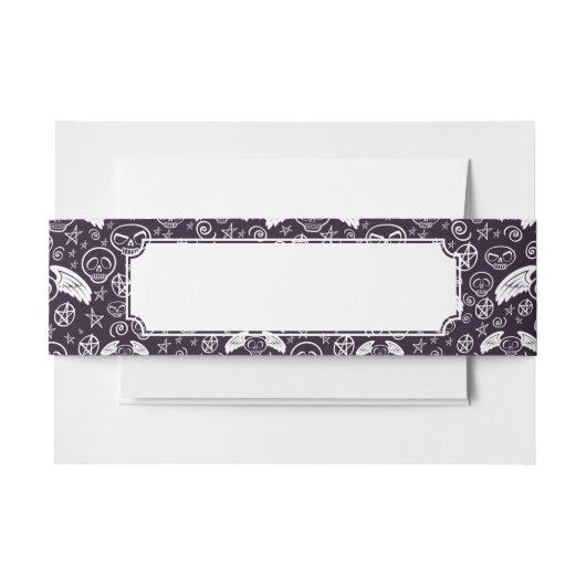 Bandeau De Faire-part Motif de "vaudou" (Devant Example)