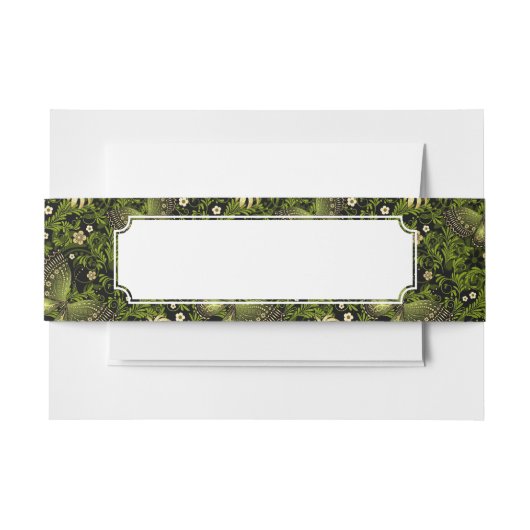 Bandeau De Faire-part Motif de Vert-or de ressort (Devant Example)