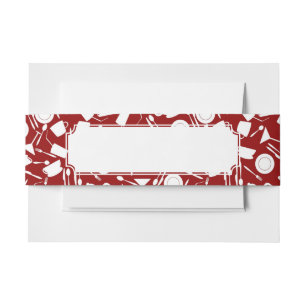 Bandeau De Faire-part Motif d'éléments de cuisine