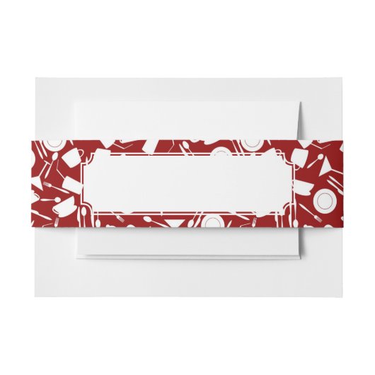 Bandeau De Faire-part Motif d'éléments de cuisine (Devant Example)