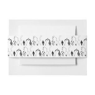 Bandeau De Faire-part Motif des boutons de chat