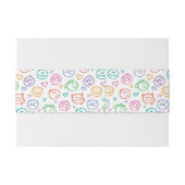 Bandeau De Faire-part motif des sourires (Dos exemple)