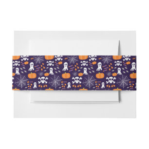 Bandeau De Faire-part Motif d'Halloween amusant