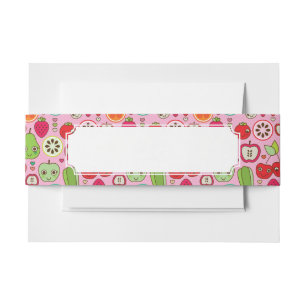 Bandeau De Faire-part motif d'illustration de cuisine de fruit