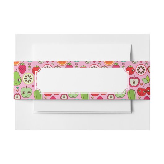 Bandeau De Faire-part motif d'illustration de cuisine de fruit (Devant Example)