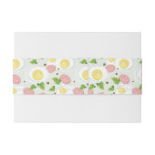 Bandeau De Faire-part Motif d'oeufs et de saucisse (Dos exemple)