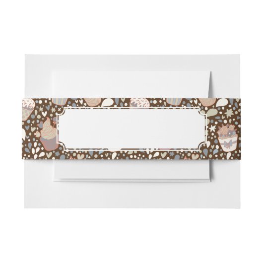 Bandeau De Faire-part Motif doux fait de petits gâteaux savoureux (Devant Example)