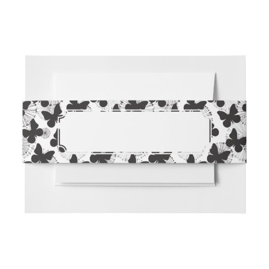 Bandeau De Faire-part motif d'un papillon (Devant Example)