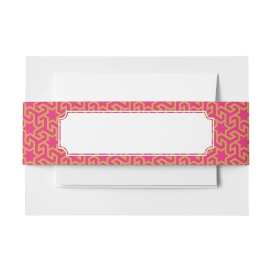 Bandeau De Faire-part Motif en forme d'étoile arabe (Devant Example)