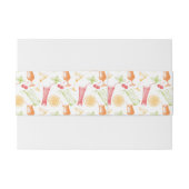 Bandeau De Faire-part Motif esquissé de cocktail (Dos exemple)