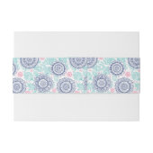 Bandeau De Faire-part Motif ethnique de Paisley (Dos exemple)