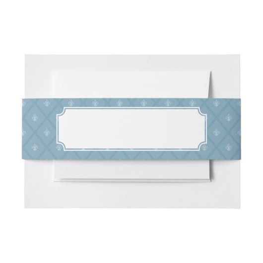 Bandeau De Faire-part motif Fleur-De-lis (Devant Example)