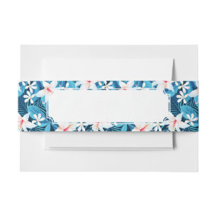 Bandeau De Faire-part Motif floral 2 de ketmie tropicale