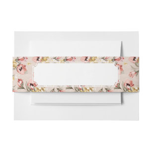 Bandeau De Faire-part Motif floral 3 d'élégance abstraite