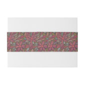 Bandeau De Faire-part Motif floral 4 (Dos exemple)