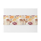 Bandeau De Faire-part Motif floral 4 d'élégance abstraite (Dos exemple)