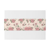 Bandeau De Faire-part Motif floral 5 (Dos exemple)