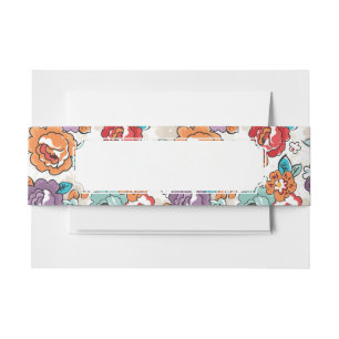 Bandeau De Faire-part Motif floral 5 d'élégance abstraite