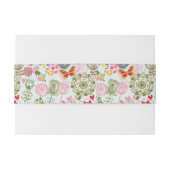 Bandeau De Faire-part Motif floral dans le rétro style 2 (Dos exemple)