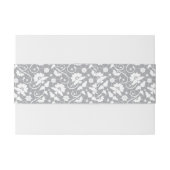 Bandeau De Faire-part Motif floral de dentelle (Dos exemple)