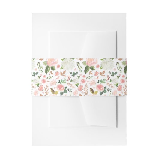 Bandeau De Faire-part Motif floral de ressort | (Devant example)