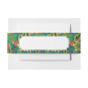 Bandeau De Faire-part Motif floral d'été