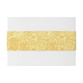 Bandeau De Faire-part Motif floral d'été dans des couleurs chaudes (Dos exemple)