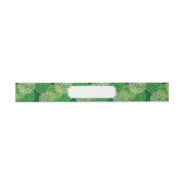 Bandeau De Faire-part Motif floral vert (Plat)