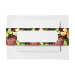 Bandeau De Faire-part Motif foncé d'automne