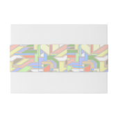 Bandeau De Faire-part Motif géométrique 3 (Dos exemple)