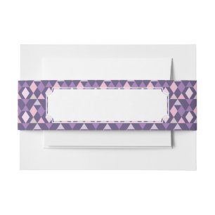 Bandeau De Faire-part Motif géométrique arabe pourpre