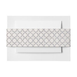 Bandeau De Faire-part Motif géométrique beige islamique