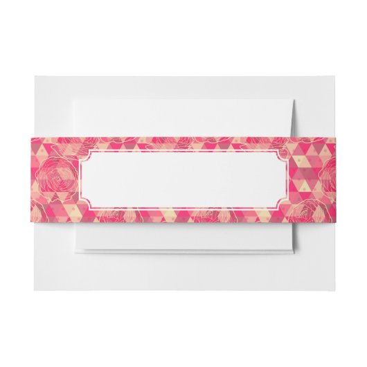 Bandeau De Faire-part Motif géométrique de fleur (Devant Example)