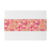 Bandeau De Faire-part Motif géométrique de fleur (Dos exemple)