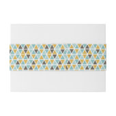 Bandeau De Faire-part Motif géométrique de triangle (Dos exemple)