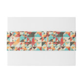 Bandeau De Faire-part Motif géométrique d'Earthtone (Dos exemple)