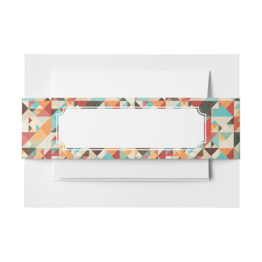 Bandeau De Faire-part Motif géométrique d'Earthtone (Devant Example)