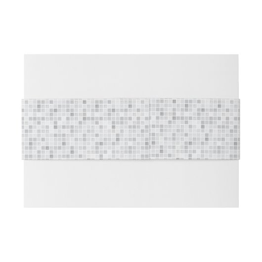 Bandeau De Faire-part Motif gris de tuiles (Dos exemple)