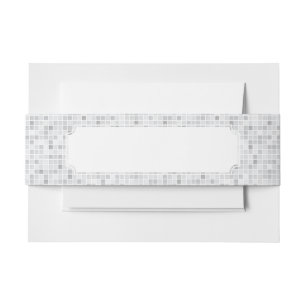 Bandeau De Faire-part Motif gris de tuiles