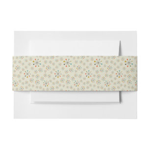 Bandeau De Faire-part Motif inspiré atomique de la moitié du siècle