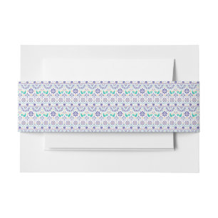 Bandeau De Faire-part Motif mexicain d'art populaire de tuile d'oiseau
