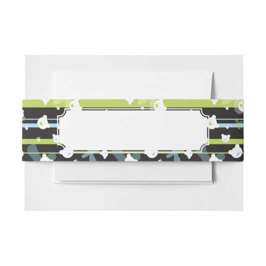 Bandeau De Faire-part Motif mignon avec peu d'ours (Devant Example)
