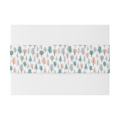 Bandeau De Faire-part Motif mignon de forêt de griffonnage (Dos exemple)