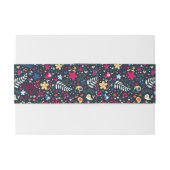 Bandeau De Faire-part motif mignon d'oiseaux et de fleurs (Dos exemple)