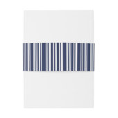 Bandeau De Faire-part Motif moderne Mixte Marine Bleu Bleu Blancs (Dos Example)